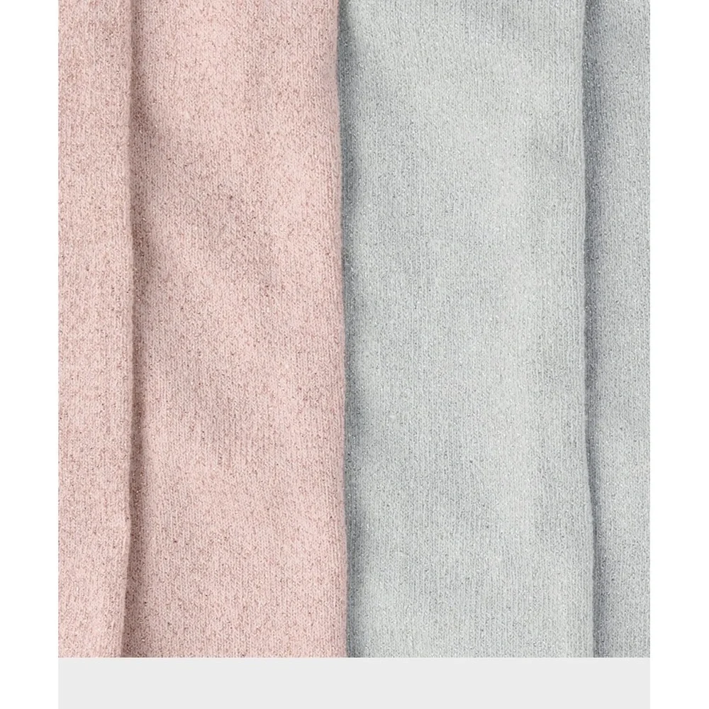 Kids Soft Pink and Gray Tights.  Sz 10-12. Nwt